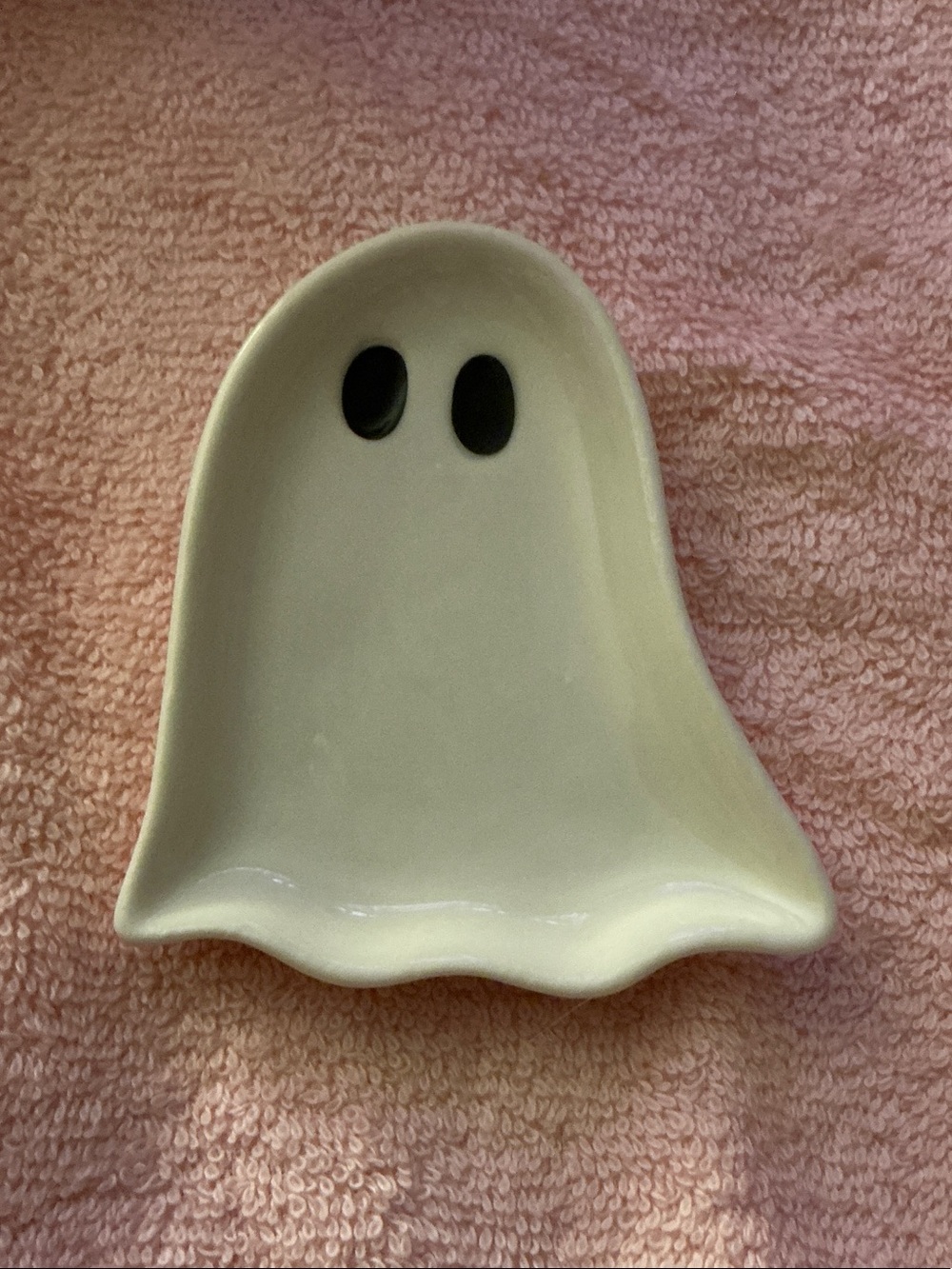 Ghost Ceramic Trinket Dish in White by